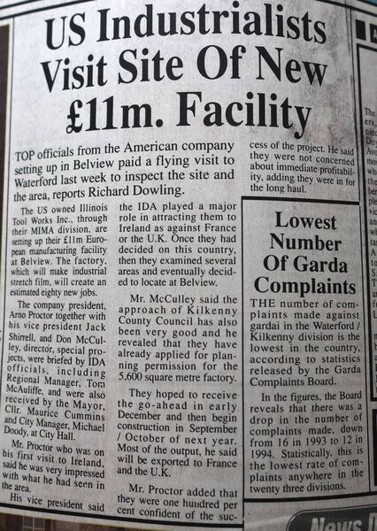 From The Archive sees Waterford News & Star photographer, Joe Evans, go through the newspaper records to pick out photos and headlines from Waterford's past From The Archive sees Waterford News & Star photographer, Joe Evans, go through the newspaper records to pick out photos and headlines from Waterford's past