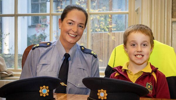 Community Garda Bronagh Ryan with Zach Bailey. Photo: Joe Evans Community Garda Bronagh Ryan with Zach Bailey. Photo: Joe Evans