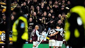 Donyell Malan scores twice but Aston Villa win is marred by trouble in away end