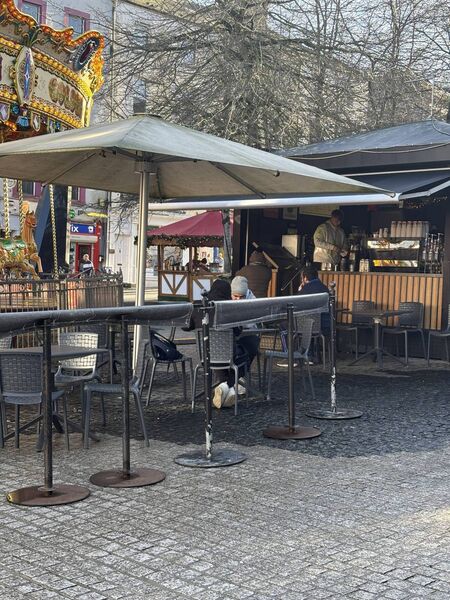 The Kiosk Café, located on John Roberts Square. Photo: Alex Cunningham