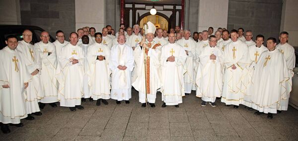 The priests of Waterford &amp; Lismore. Photo: John Power