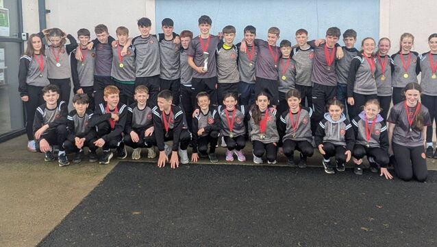 <p>The squad who represented St Declan's Community College at the WWETB annual cross-country event in County Wexford.</p>