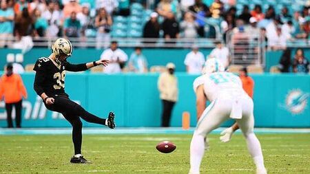 Charlie Smyth scores 56-yard field goal on first career NFL start for New Orleans Saints