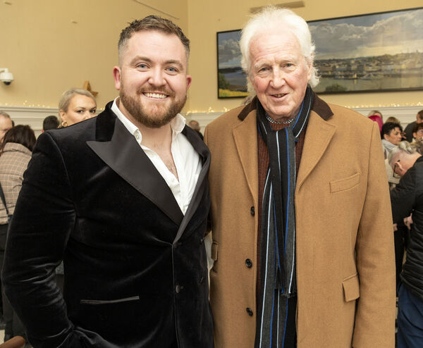  Glenn Murphy and John Ryan at the Theatre Royal for the launch of Glenn Murphy's new solo album Wintersong.