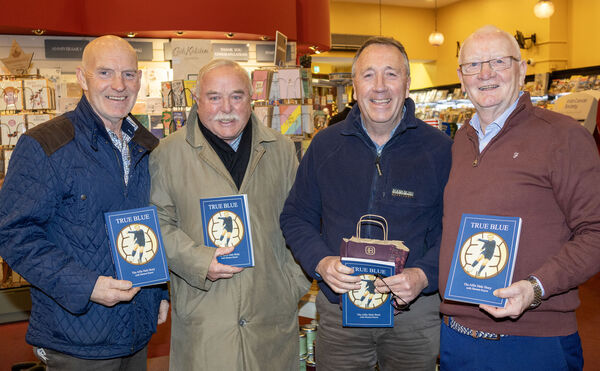  Bobby Coady, Sean Maher, Tom Gartland and Tosh Walsh, at the Book Centre for the launch of Alfie Hale's book 'True Blue'.