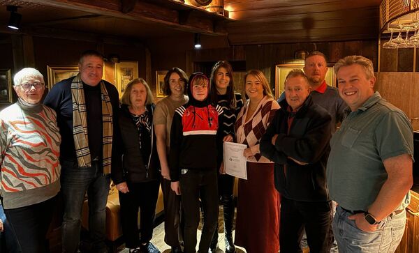 Attending were the Michael Power Memorial Christmas Day Swim Committee with Maria Smith.