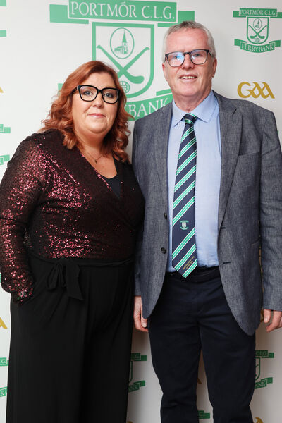  Aine Morrissey (Treasurer) and Nicky Heffernan (Assistant Treasurer) representing the club at the Ferrybank GAA &amp; Camogie Social Night in the Tower Hotel.