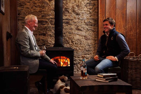 Richard Tyrone pictured with master distiller and blender Noel Sweeney.