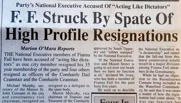 From The Archive sees Waterford News &amp; Star photographer, Joe Evans, go through the newspaper records to pick out photos and headlines from Waterford's past