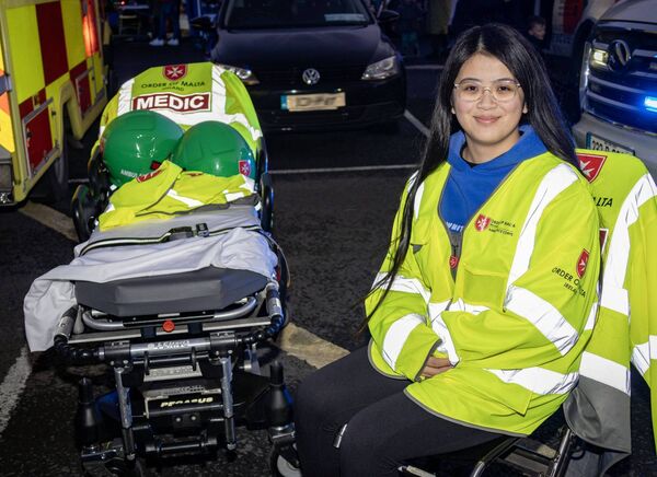 Tam, Order of Malta, at the Winterval Blue ight Parade. Photo: Joe Evans Tam, Order of Malta, at the Winterval Blue ight Parade. Photo: Joe Evans