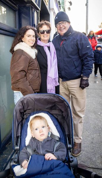 Steward and Dollard family, at the Winterval Blue ight Parade. Photo: Joe Evans Steward and Dollard family, at the Winterval Blue ight Parade. Photo: Joe Evans