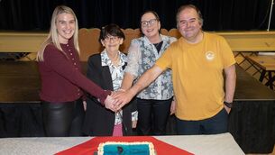 <p>Denise Cheasty, Angela Mulcahy, Rosemarie Power and James Barry celebrating the milestone anniversary</p> <p>Denise Cheasty, Angela Mulcahy, Rosemarie Power and James Barry celebrating the milestone anniversary</p>