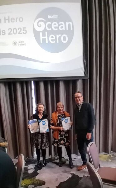 Tramore Eco Group at the An Taisce Clean Coasts Ocean Hero Awards 2025. Tramore Eco Group at the An Taisce Clean Coasts Ocean Hero Awards 2025.