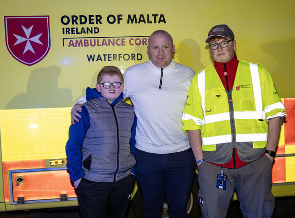 Alex, Chris and Shane, at the Winterval Blue Light Parade. Photo: Joe Evans Alex, Chris and Shane, at the Winterval Blue Light Parade. Photo: Joe Evans