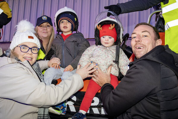 The Peppard family, with Waterford City River Rescue at the Winterval Blue Light Parade. Photo: Joe Evans The Peppard family, with Waterford City River Rescue at the Winterval Blue Light Parade. Photo: Joe Evans