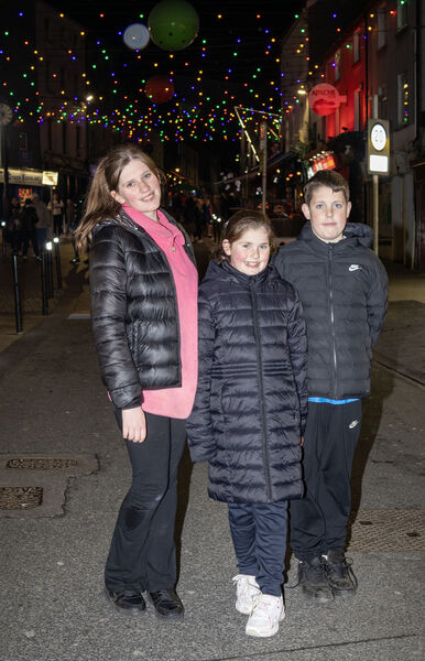 Erin, Molly and Daniel enjoying Winterval in Waterford city. Photo: Joe Evans Erin, Molly and Daniel enjoying Winterval in Waterford city. Photo: Joe Evans