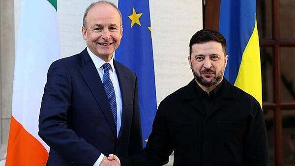 Zelenskiy confirms drones were spotted near path of his flight to Ireland