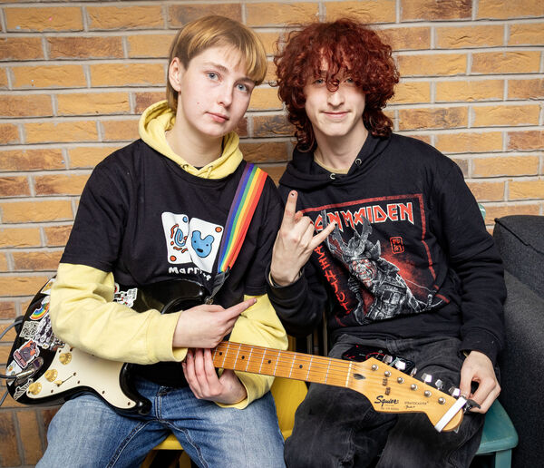 Ashuu and Kayce, at the Manor Street Youth & Community Centre open night. Ashuu and Kayce, at the Manor Street Youth & Community Centre open night.