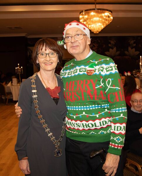 Lions Club President Martina Harte with Paddy Power. Photo: John Power Lions Club President Martina Harte with Paddy Power. Photo: John Power