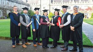 <p>Pictured at the Tirlán Governance Academy Graduation 2025 in UCC, representing Waterford, were, from left, Tirlán Chairperson John Murphy; Shane Nugent, Kinsalebeg; John Leamy, Ballyduff Upper; Margaret Keane, Carrick-on-Suir; Laura O’Brien Forbes, Tallow; Niall Moore, Annestown and Brendan Hayes (Tirlán Board Member). Photo: John Allen</p> <p>Pictured at the Tirlán Governance Academy Graduation 2025 in UCC, representing Waterford, were, from left, Tirlán Chairperson John Murphy; Shane Nugent, Kinsalebeg; John Leamy, Ballyduff Upper; Margaret Keane, Carrick-on-Suir; Laura O’Brien Forbes, Tallow; Niall Moore, Annestown and Brendan Hayes (Tirlán Board Member). Photo: John Allen</p>
