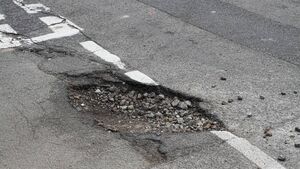 Potholes on footpaths in Dungarvan