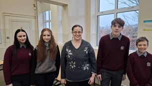 <p>Author, Aislinn O'Loughlin, visited St Declan's Community College to lead a creative writing workshop.</p> <p>Author, Aislinn O'Loughlin, visited St Declan's Community College to lead a creative writing workshop.</p>
