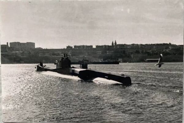 The HMS Trooper submarine.