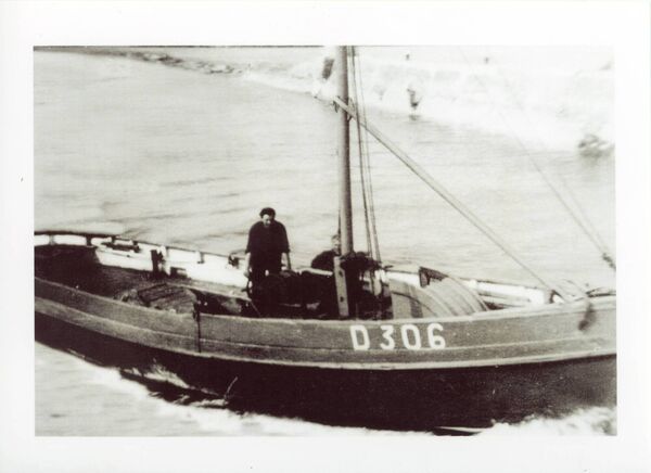 Fishing boat Pride of Helvic, skippered by Mark Bates of Kilmore Quay, which rescued the Müllers on New Year’s Day 1950. Photo: Courtesy of the Power Family, Kilmore Quay