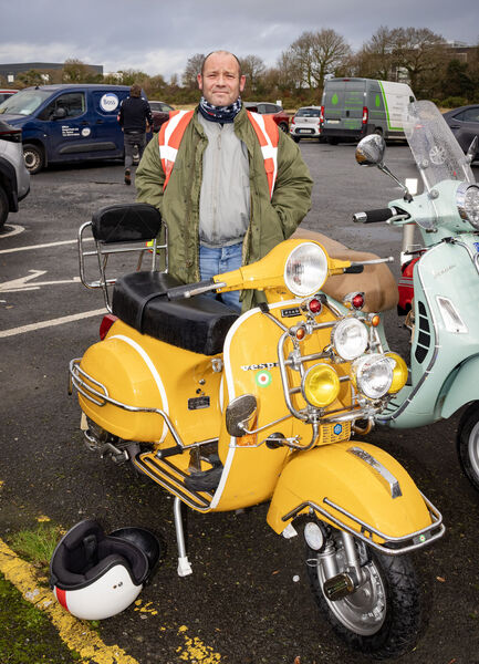  Roy Burke, at the annual Only Fools on Scooters, Scooter Club, UHW Toy Run. Photo: Joe Evanas