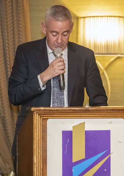 Waterford County board chairman Neil Moore addresses the Waterford GAA County Convention held at Lawlors Hotel, Dungarvan, on Thursday last. Photos: Sean Byrne Waterford County board chairman Neil Moore addresses the Waterford GAA County Convention held at Lawlors Hotel, Dungarvan, on Thursday last. Photos: Sean Byrne