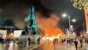 Woman who set fire to a bus during the Dublin riots is jailed