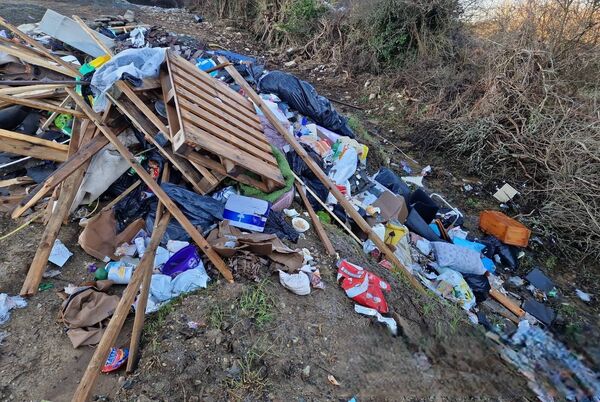 Illegal dumping in Ballylaneen. Illegal dumping in Ballylaneen.