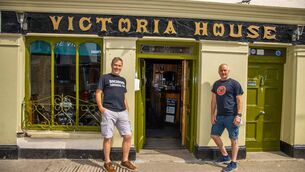 <p>Pat McGuinness and Donagh Cronin, owners of the Vic bar. Photograph: Patrick Browne</p> <p>Pat McGuinness and Donagh Cronin, owners of the Vic bar. Photograph: Patrick Browne</p>