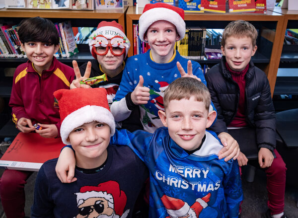  Members of St. Declan's School Choir, who sang at the Central Library Intergenerational Coffee Morning. 	All Photos: Joe Evans
