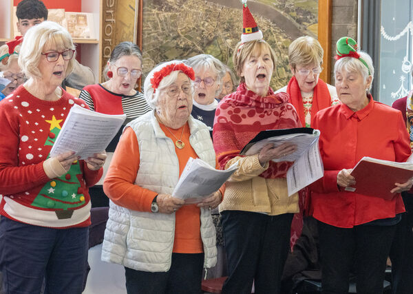  Members of the Bealtaine Choir who sang at the Intergenerational Coffee Morning.