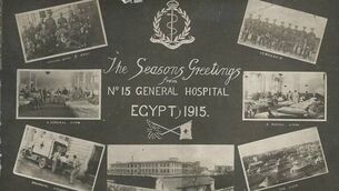 <p>1915 Christmas post card from No. 15 General Hospital, Alexandria.</p>