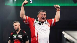 Defending champion Luke Littler cruises past David Davies as Gerwyn Price exits Defending champion Luke Littler cruises past David Davies as Gerwyn Price exits