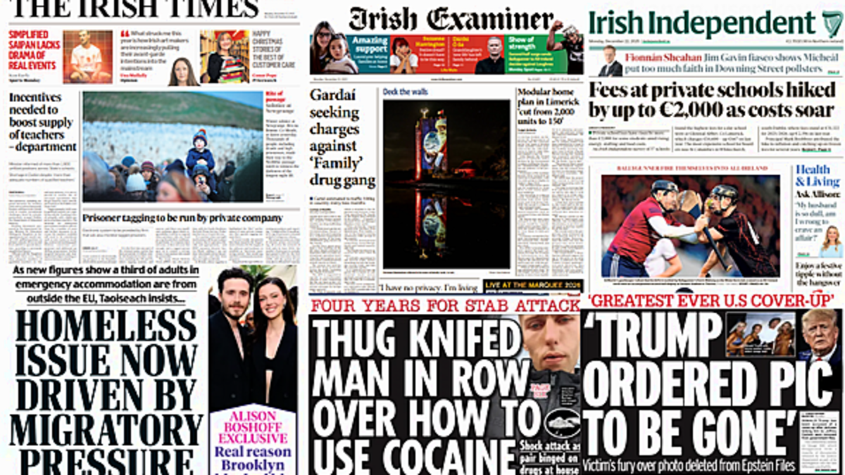 What the papers say: Monday's front pages