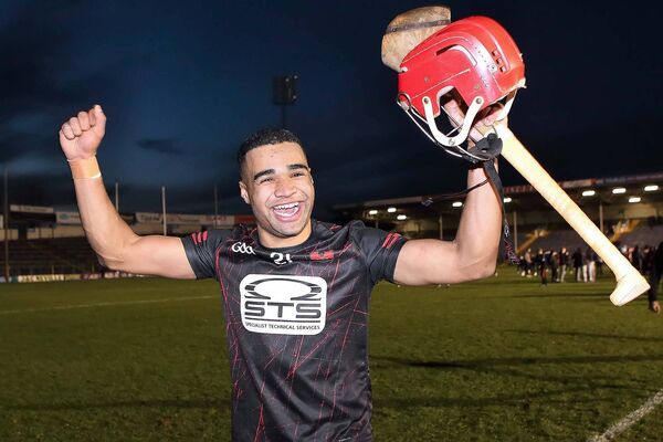 Ballygunner's Conor Tobin shows his delight after the game.