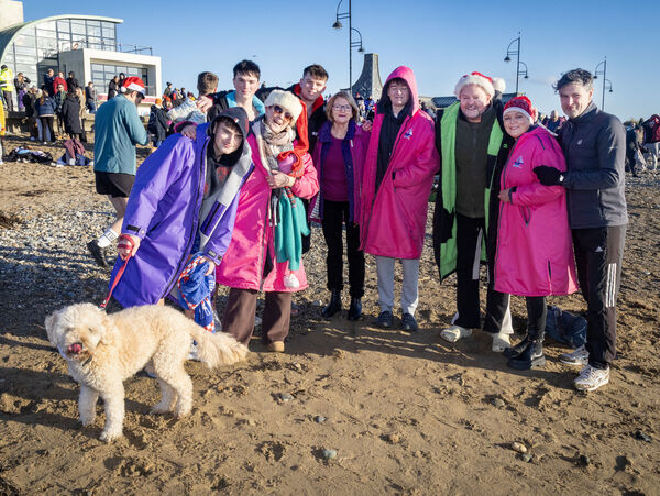  Pictured at the annual Christmas Day Swim, at Tramore. Photo: Joe Evans