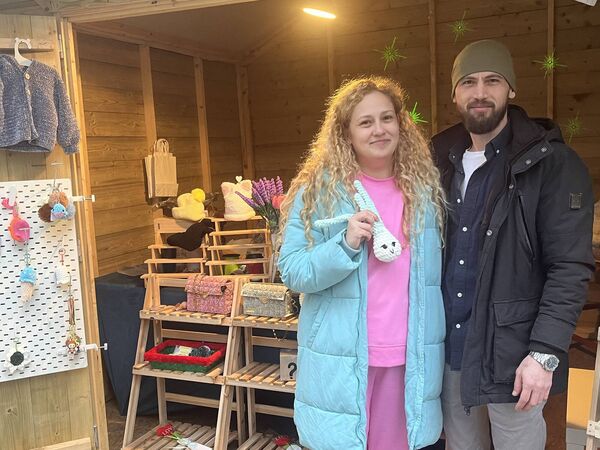 Mia and Stelu from Yarntarctica