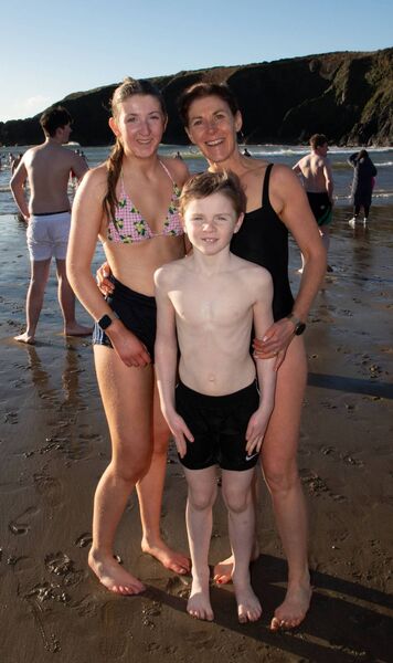Happy swimmers at The Michael power Swim 2025. Photo: John Power Happy swimmers at The Michael power Swim 2025. Photo: John Power