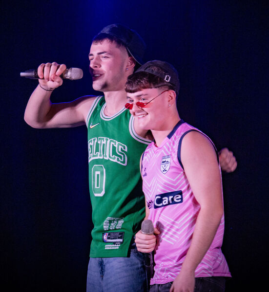  Moiz and Sami who performed Angel, at the St. Paul's Community College, Spotlight Talent Show. Photo: Joe Evans
