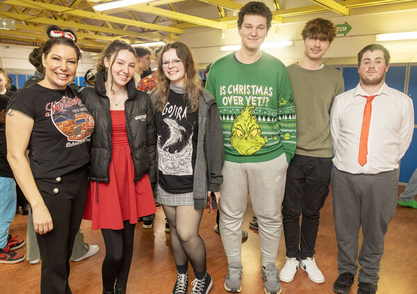  Rebecca Lynch with some of her supporters, at the St. Paul's Community College, Spotlight Talent Show. Photo: Joe Evans