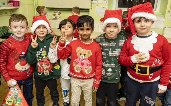 First class, who performed "Snowman at Sunset" during Mount Sion Primary, Christmas Concert. Photo: Joe Evans First class, who performed "Snowman at Sunset" during Mount Sion Primary, Christmas Concert. Photo: Joe Evans
