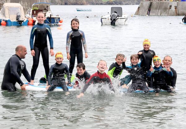 Having fun at Boatstrand for Water Safety Ireland, Summer Camp. Photo: Joe Evvans