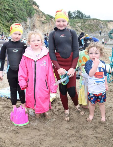 Olivia, Emily, Evelyn and Jamie, at Boatstrand for Water Safety Ireland, Summer Camp. Photo: Joe Evvans