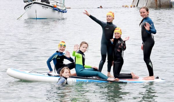 Having fun at Boatstrand for Water Safety Ireland, Summer Camp. Photo: Joe Evvans