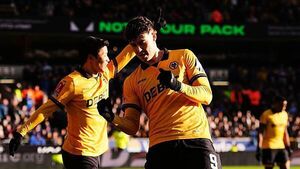 Jorgen Strand Larsen nets hat-trick as Wolves hit Shrewsbury for six in FA Cup