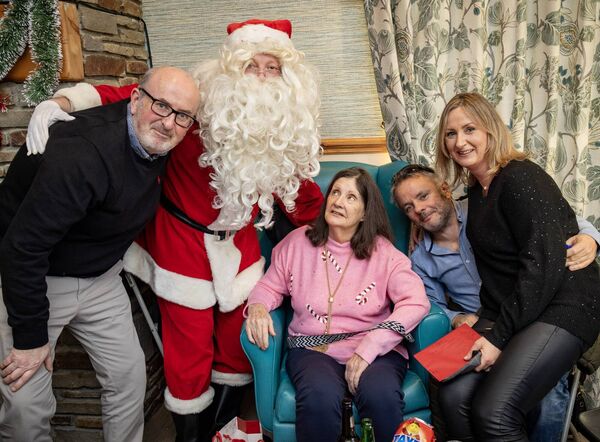 Santa paid a visit to Killure Bridge Nursing Home for their annual Christmas Party. Photo: Joe Evans